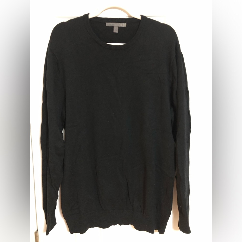 Old Navy Men's Black Crewneck Sweater 100%cotton size XL business evening